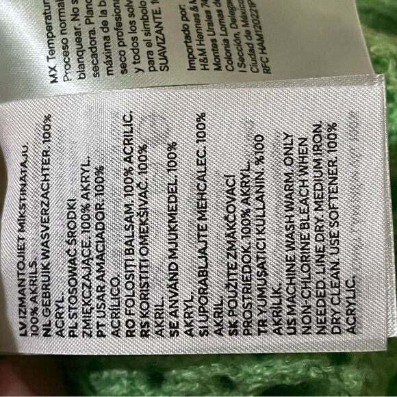 Divided Green Boxy Crop Sweater - Picture 11 of 11